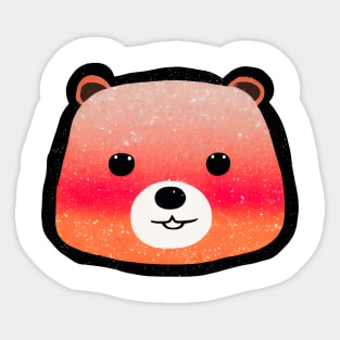 Shiny Glittery Bear Sticker